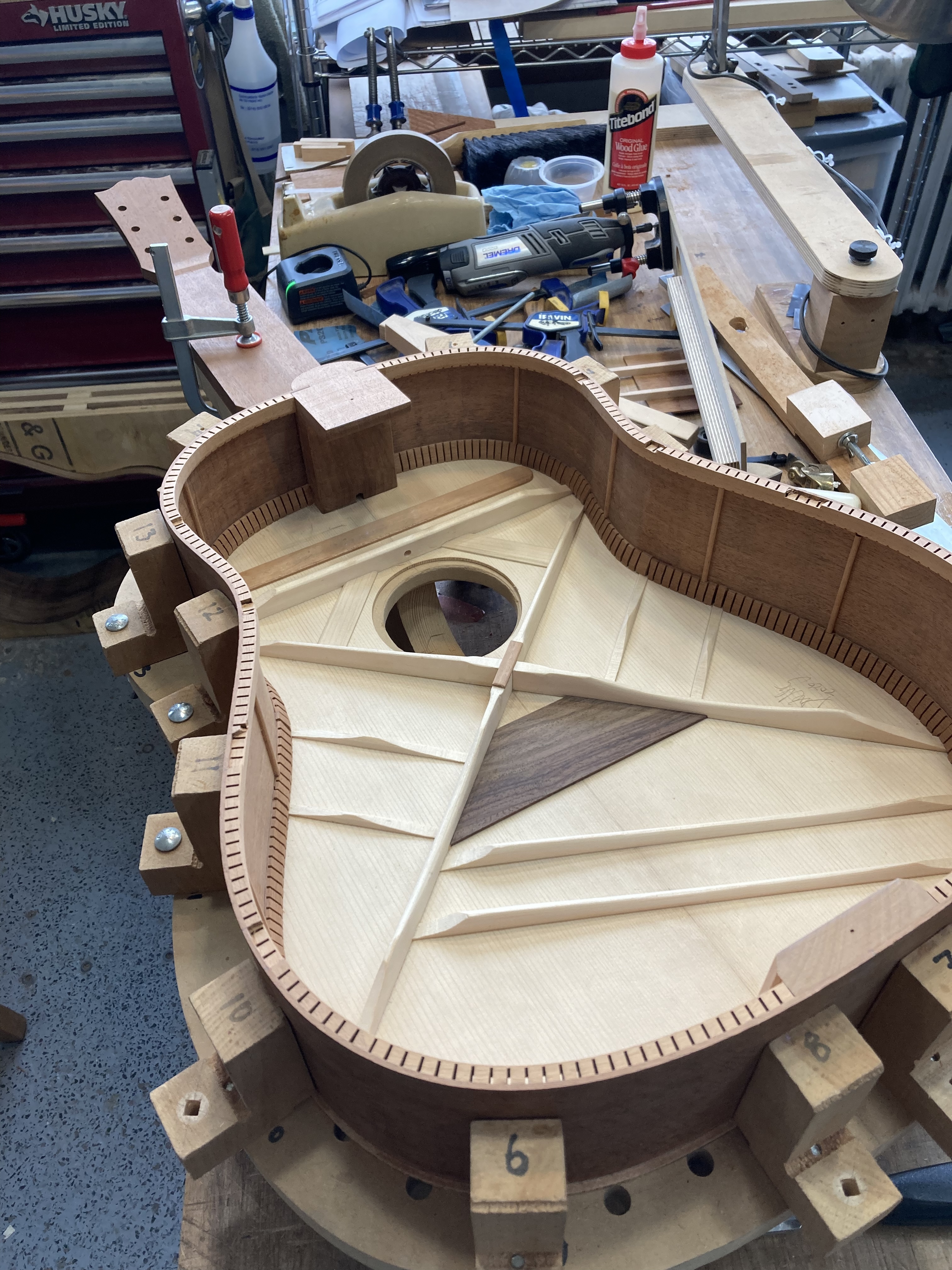 Guitar build in progress